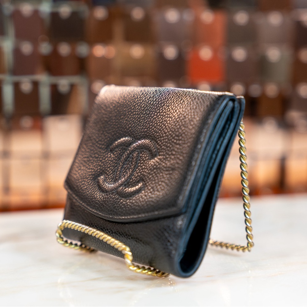 CHANEL Wallet Bi fold wallet Black
Leather Caviar skin 8377258 - Picture 3 of 16